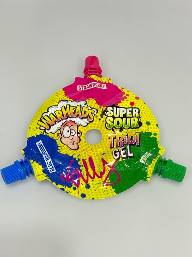 Warheads Super Sour Trio Gel شلك سێوی شین کاڵەک 51 گم 