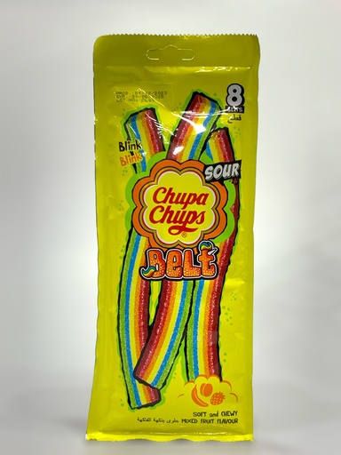 Chupa Chups Sour Belt Soft And Chewy Mixed Fruit 57g