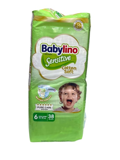 Babylino Sensitive Diapers No.6 - 38Pcs