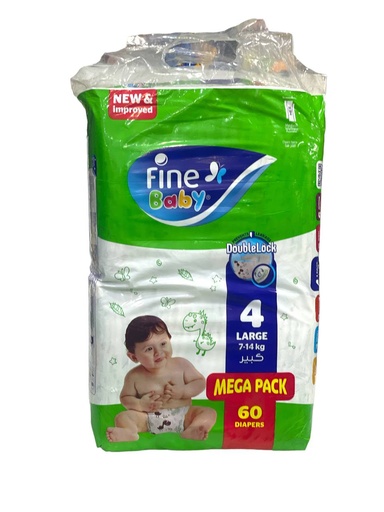 Fine Baby Diapers No.4 - 60Pcs