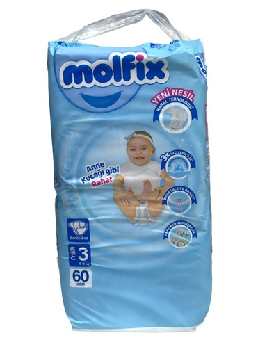 Molfix Diapers No.3 - 60Pcs