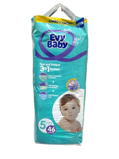 Evy Baby Diapers No.5 - 46Pcs