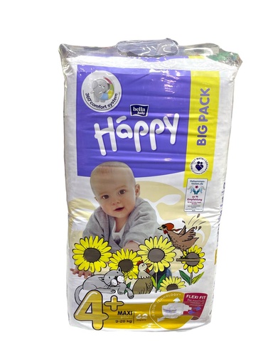 Happy Diapers No.4+ - 62Pcs