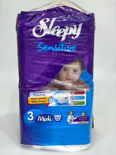 Sleepy Sensitive Diapers No.3 - 44Pcs