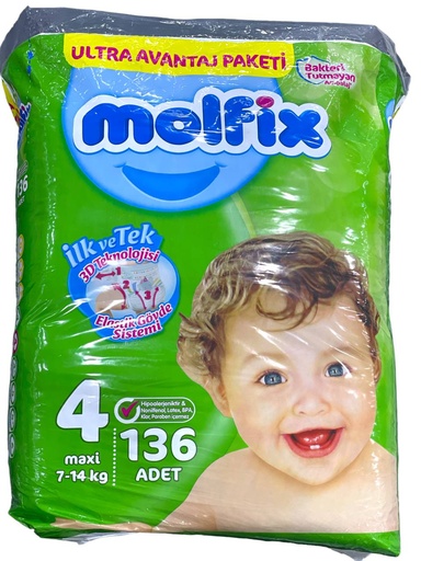 Molfix Pants Diapers No.4 - 136Pcs