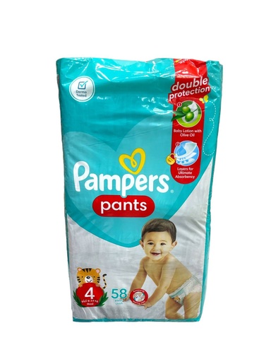 Pampers Pants Diapers No.4 - 58Pcs