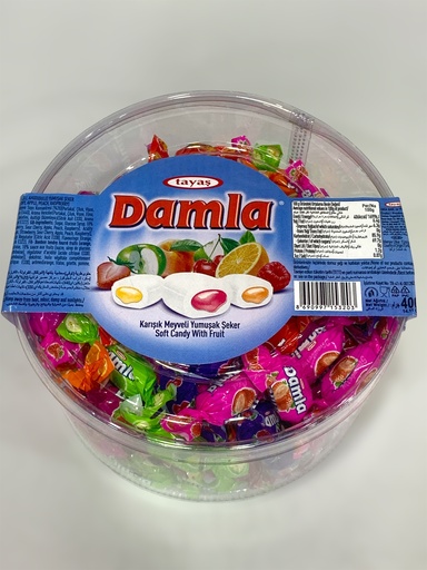 Tayas Damla Soft Candy With Fruit 400g