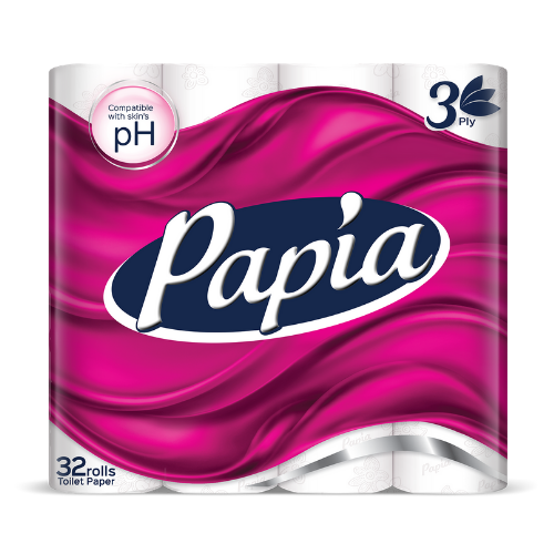 Papia Toilet Paper 32 Rolls