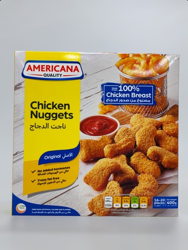 Americana Chicken Nuggets 14to20Pcs 400g