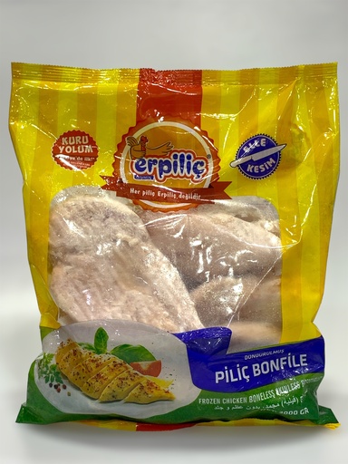 Erpilic Chicken Frozen Boneless Skinless Breast Fillet 2Kg