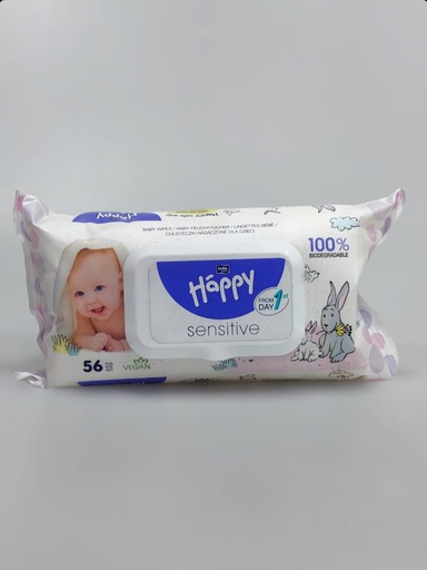 Happy Baby Wet Wipes 56Pcs