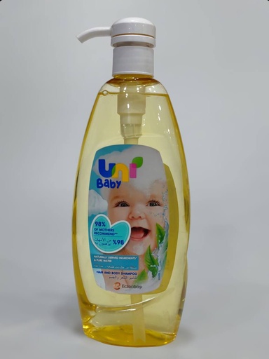 یونی بەیبی منداڵان بؤ  شۆردن قژ و جەستە  500mL