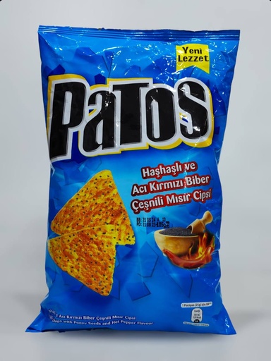 Patos Chips Aci Kirmizi Biper 105g