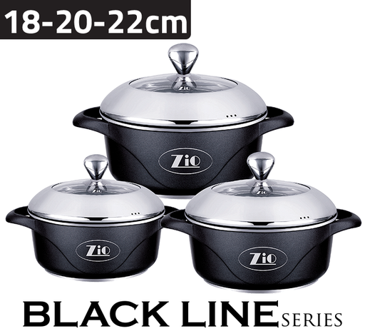 Zio Set Cookpot Black Line Z-8000-22