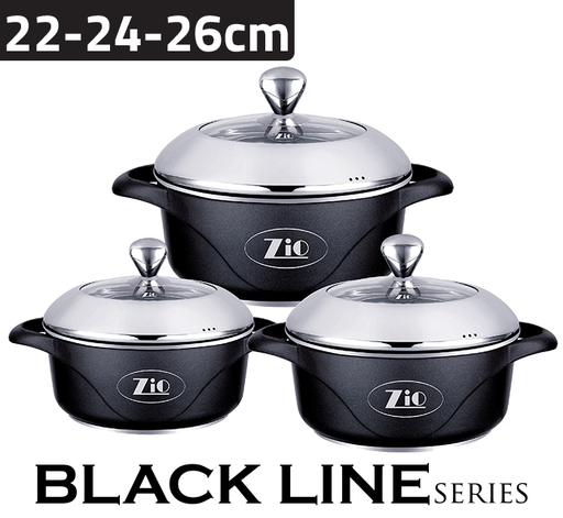 Zio Set Cookepot Black Line Z-8000-26