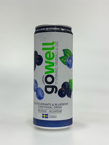 Go Well Blackcurrant & Blueberry Functional Drink No Sugar No Caffeine 330ml