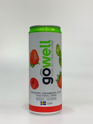 Go Well Raspberry & Strawberry & Mint Functional Drink No Sugar No Caffeine 330ml