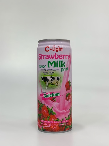 C-Light Strawberry Flavor Milk Drink With Calcium 240ml