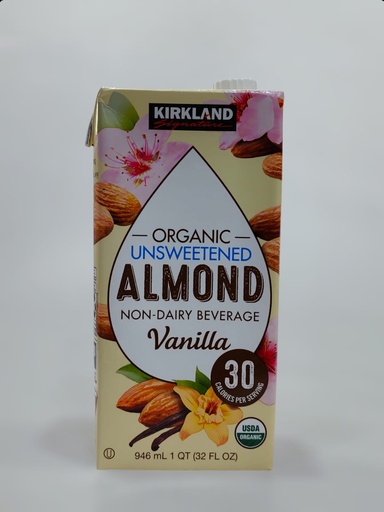 Kirkland Organic Unsweetened Almond Vanilla 946ml