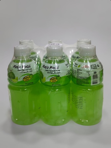 Mogu Mogu Melon Flavoured Drink With Nata De Coco  6*320ml