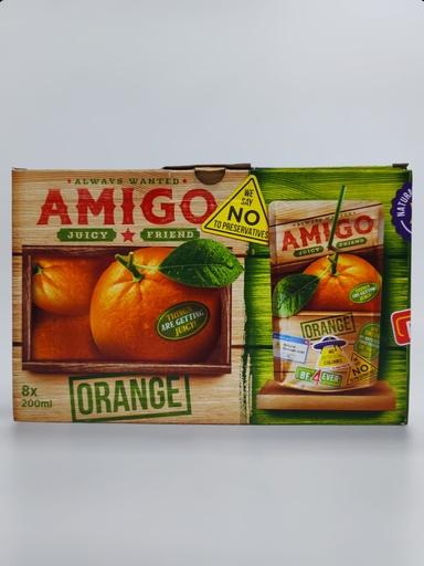 Amigo Juice And Fruit Orange 8*200ml