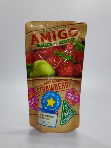 Amigo Juice And Fruit Apple And Strawberry 200ml