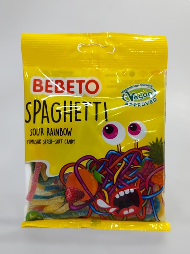 Bebeto Spaghetti Sour Rainbow 80g