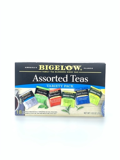 Assorted Teas Variety Pack Bigelow 18 Tea Bags