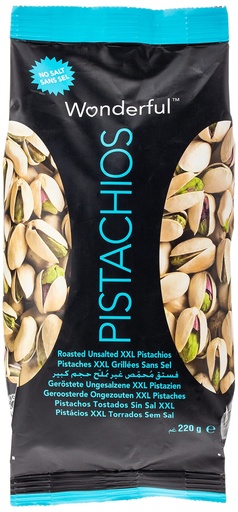 Wonderful Roasted Unsalted XXL Pistachio 220g