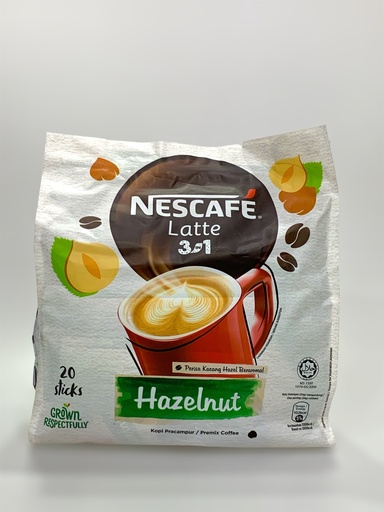 Nescafe 3 in 1 Latte Hazelnut 20 Sticks