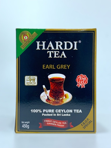 Hardi Tea Earl Grey 100%Super Ceylon Tea 450g