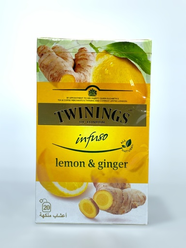 Twinings Of London Lemon And Ginger 20 Tea Bags