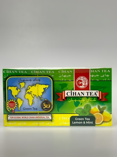 Cihan Green Tea Lemon And Mint 25 Tea Bags