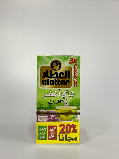 Alattar Green Tea Saffron 24 Tea bags