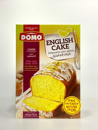 Domo English Cake Lemon Flavour 454g