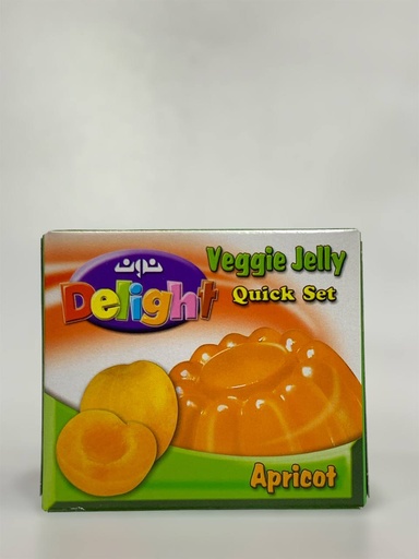 Delight Veggie Jelly Quick Set Apricot 85g