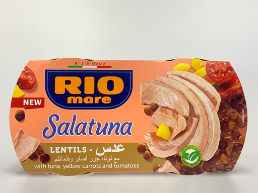 Rio Mare Salatuna Lentils With Tuna Yellow Carrots And Tomatoes 2*160g