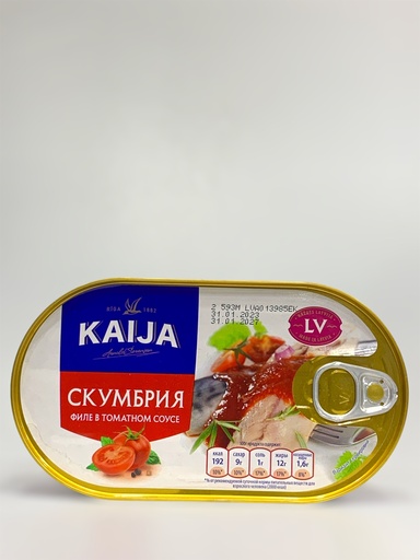 Kaija Mackerel Fillets In Tomato Sauce 170g