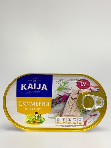 Kaija Mackerel Fillets In Oil 170g