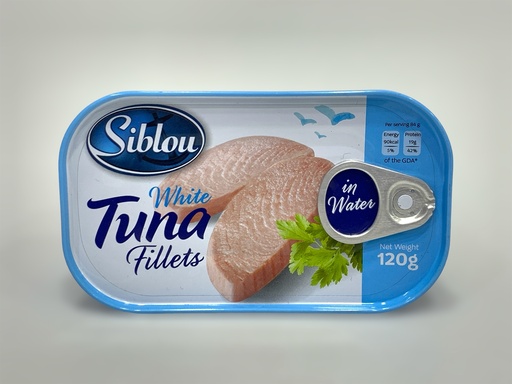 Siblou White Tuna Fillets With Water 120g