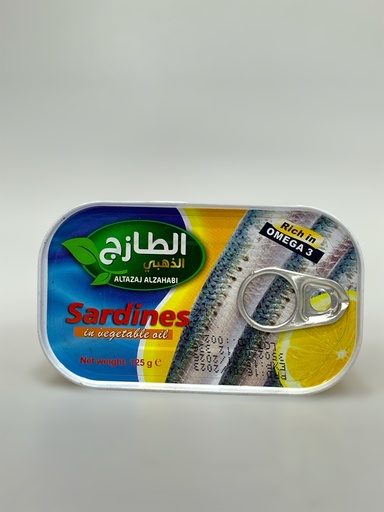 Al Tazaj Sardines In Vegetable Oil 125g