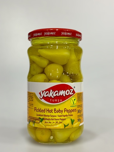 Yakamoz Pickled Hot Baby Peppers 345g