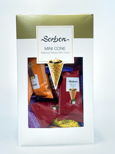 Sorbon Mini Cone Rainbow Mixed Mini Cone 350g