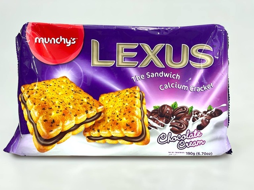 Munchy's Lexus The Vegetable Calcium Cracker Chocolate Cream 190g