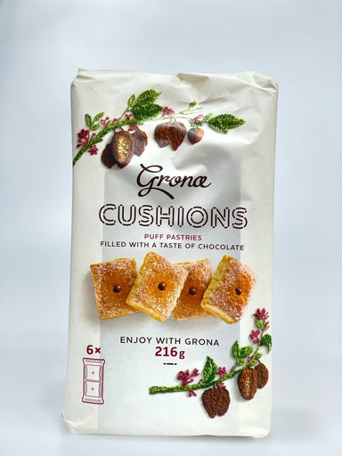 Grona Cushions Puff Pastries Filled With A Taste Of Chocolate 6*36 216g