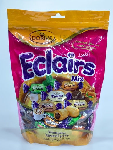 Doriva Eclairs Mix Caramel filled With Mix Cream 700g