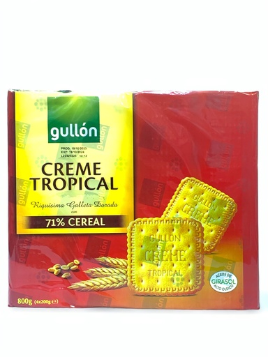 Gullon Creme Tropical 71% Cereal 4*200g 800g