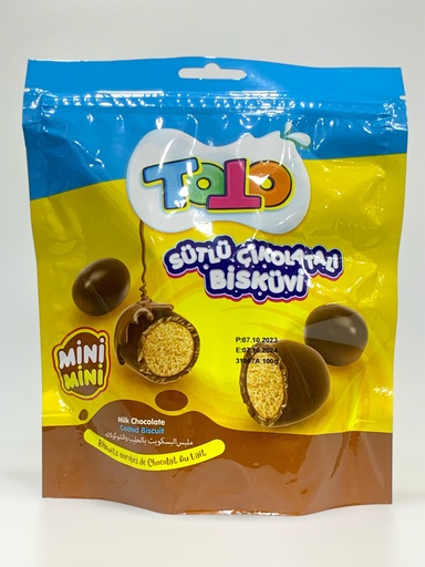 ToTo Mini Mini Milk Chocolate Coated Biscuit 100g